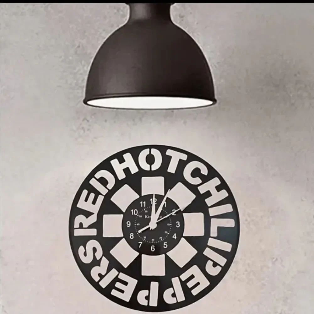 NEW Red Hot Chili Peppers RHCP Vinyl Record Album Carved Wall Clock Hard AltRock